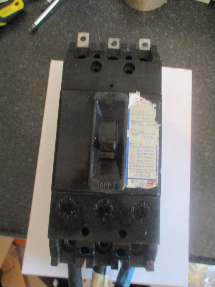 FEDERAL ELECTRIC NFJ631150 150 AMP TRIPLE POLE MCCB CIRCUIT BREAKER