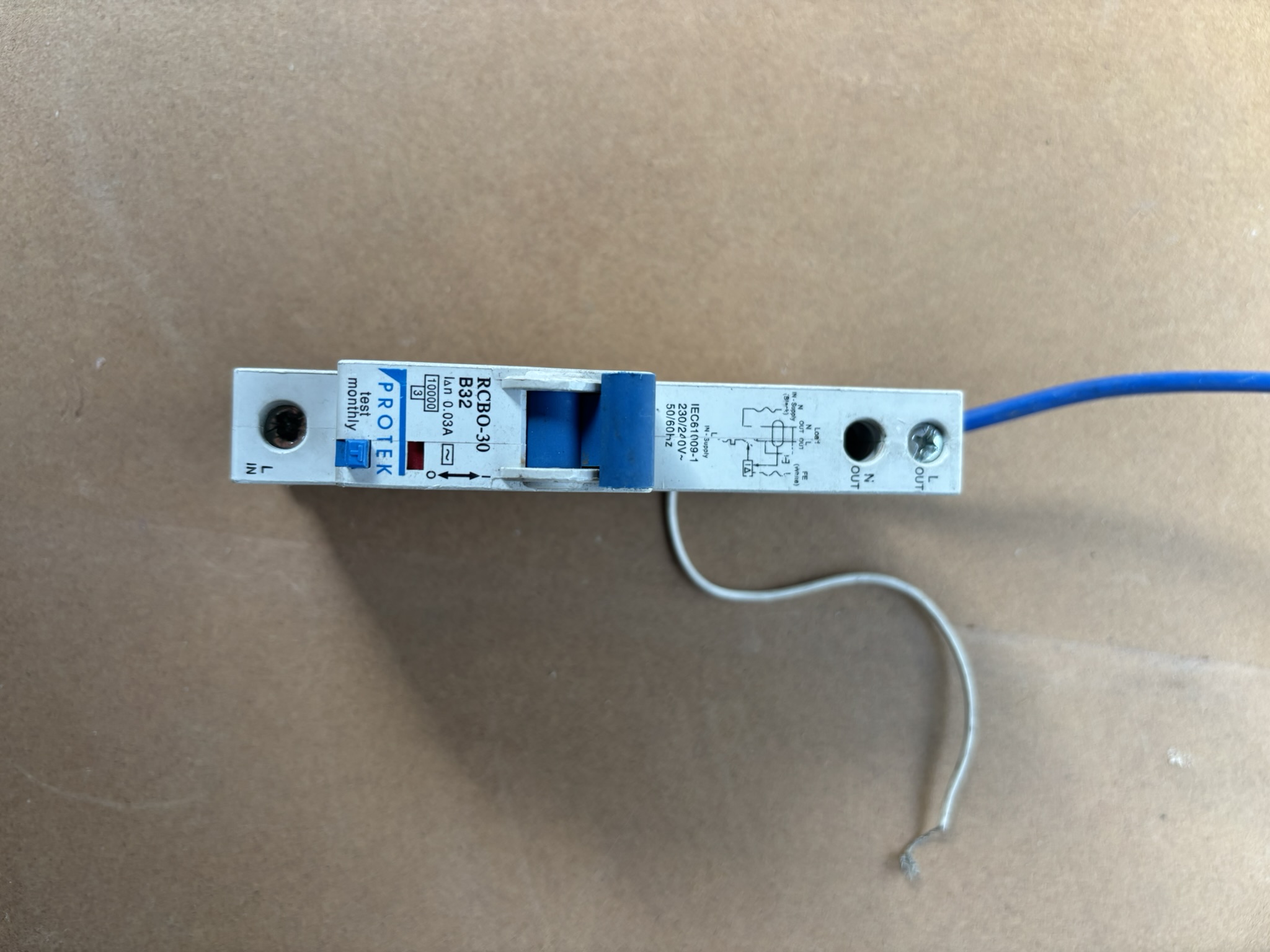 MCG JVL5 B16 16 AMP 30mA RCBO CIRCUIT BREAKER