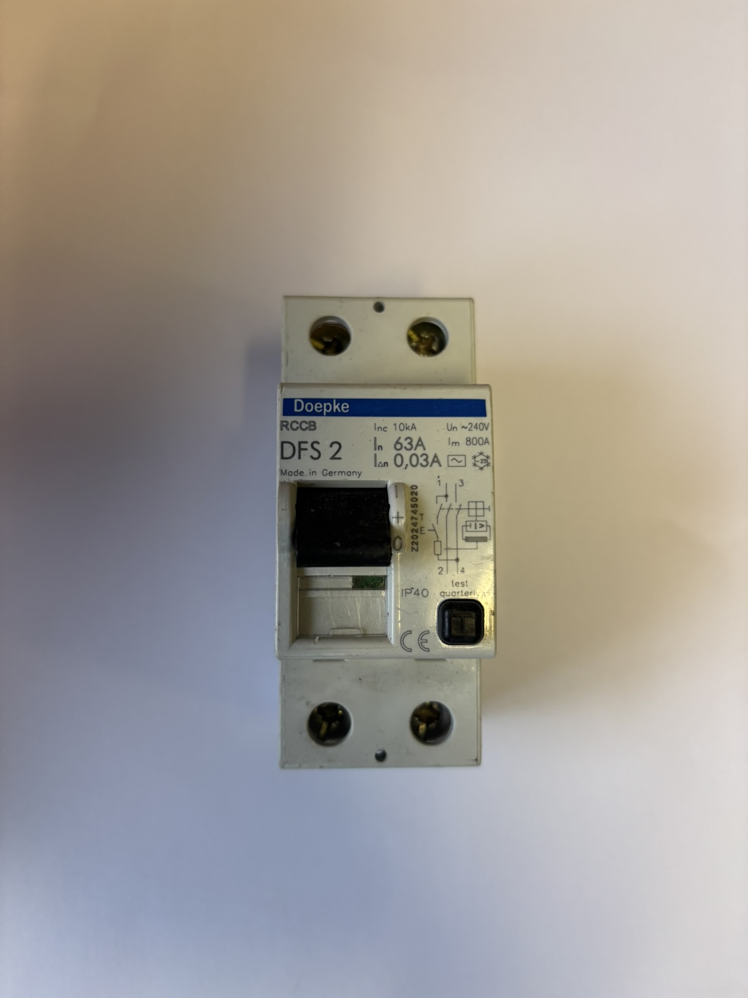 DOEPKE NORDEN 63 AMP 30mA 468 632/003 RCCB CIRCUIT BREAKER