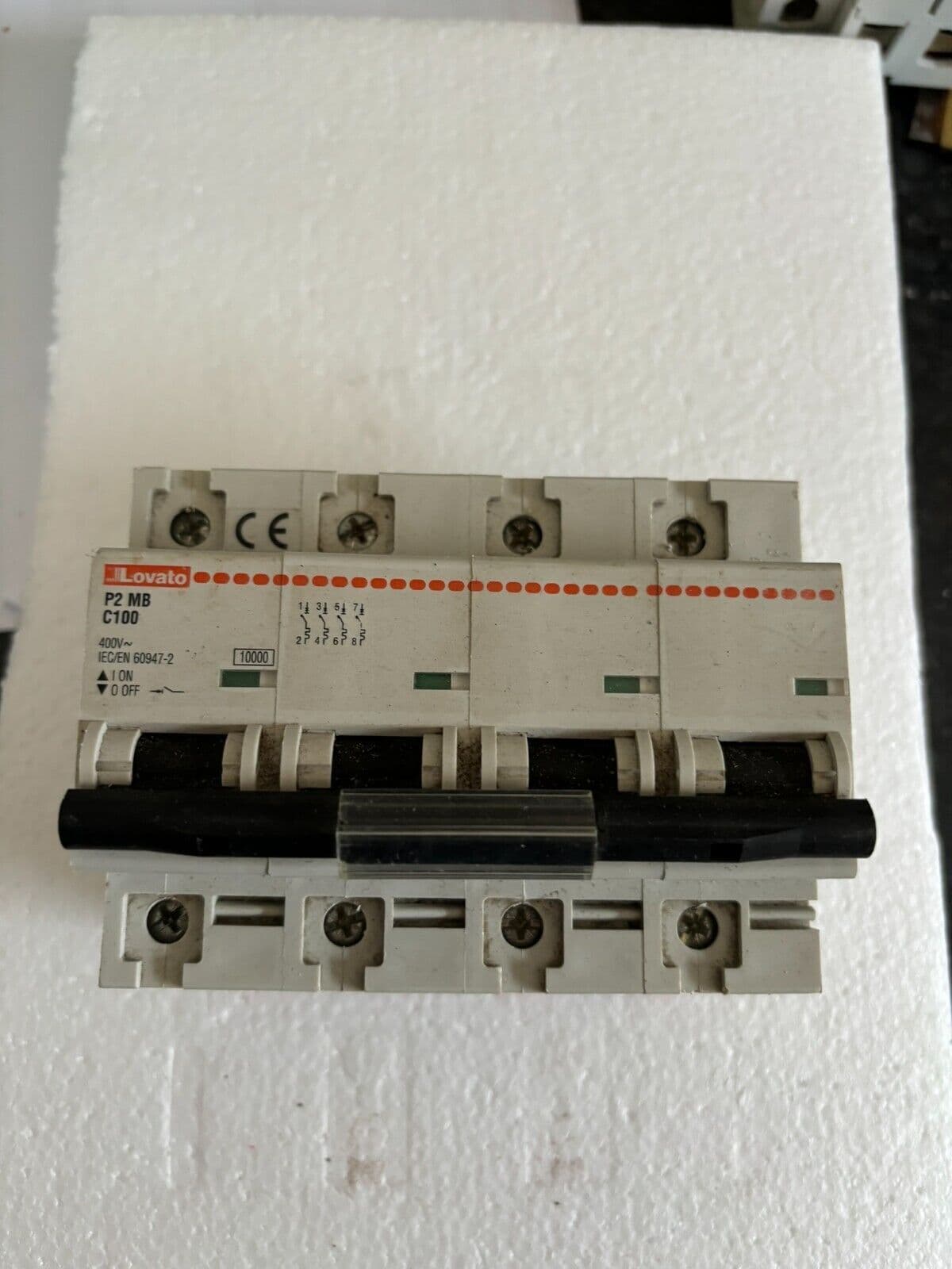 LOVATO P2 MB C100 100 AMP 10KA 4 POLE MCB CIRCUIT BREAKER