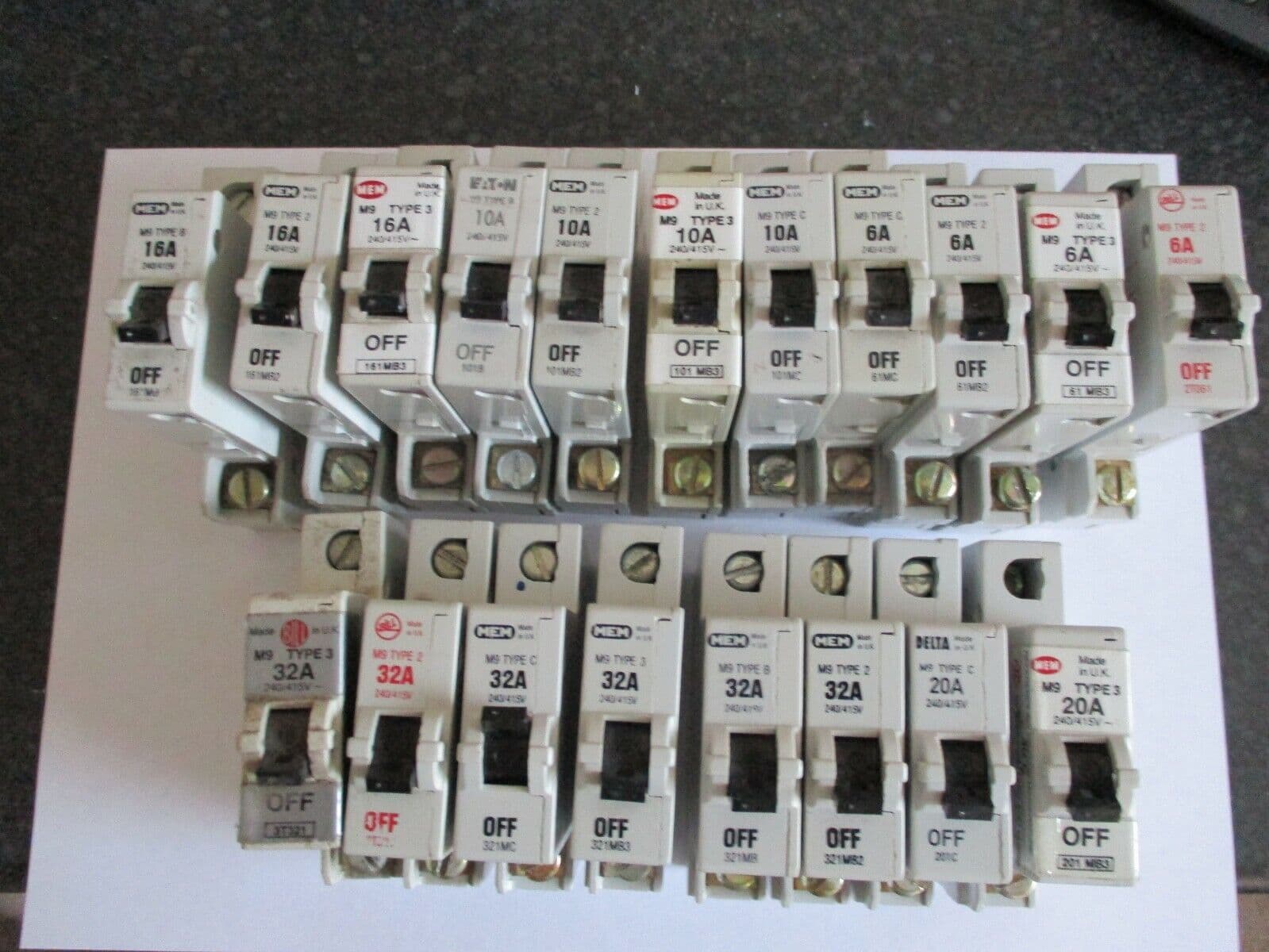 MEM 321MB3 MCB MEM 32 AMP MCB 1P 32A M9 TYP 3 321MB3