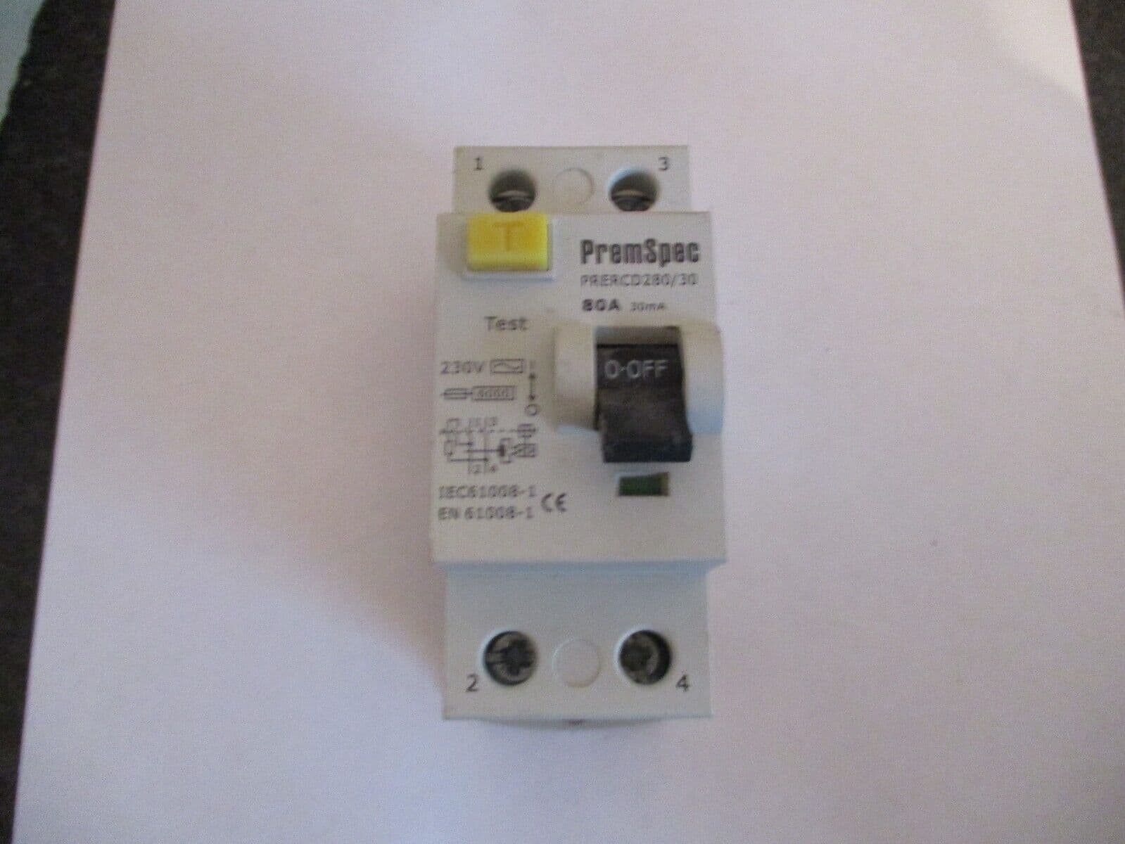 PREMSPEC 80 AMP 30mA PRERCD280/30 RCD CIRCUIT BREAKER