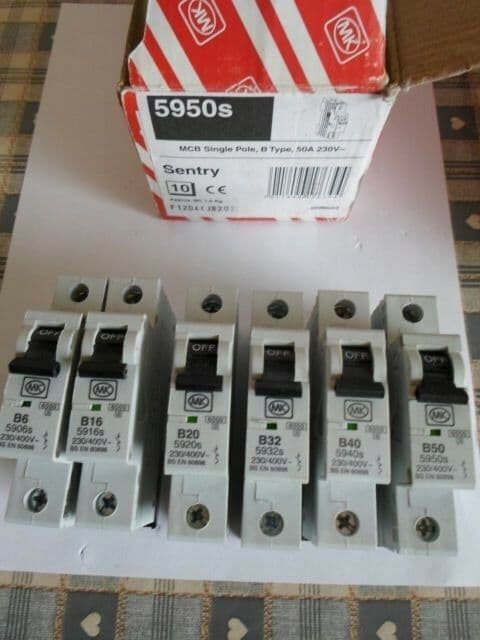 MK LN 5906s B6, LN5916s B16, LN5932s B32, MCB'S